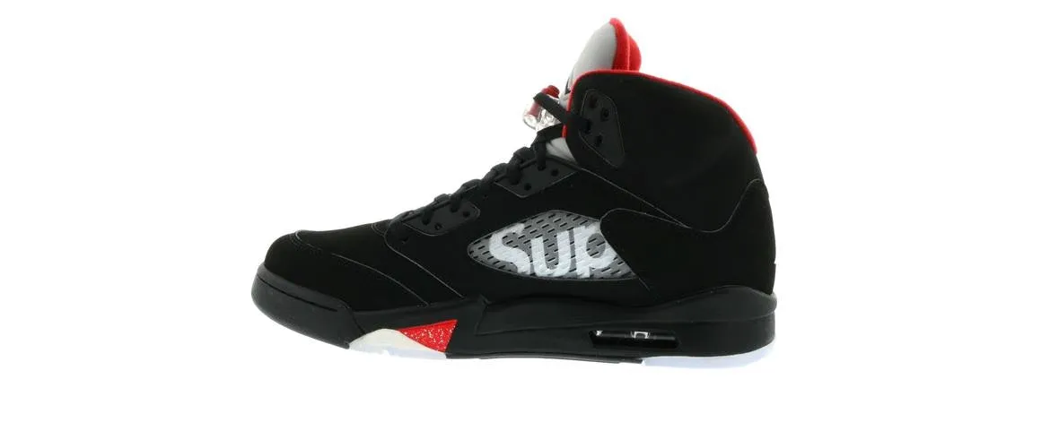 Air Jordan Retro 5 Supreme Black