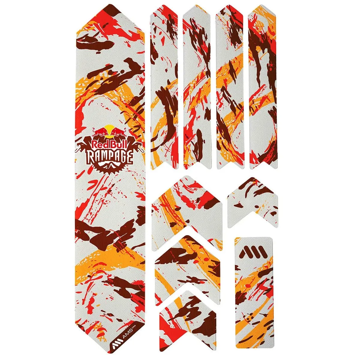 All Mountain Style Extra Honeycomb Frame Guard Red Bull Rampage Red