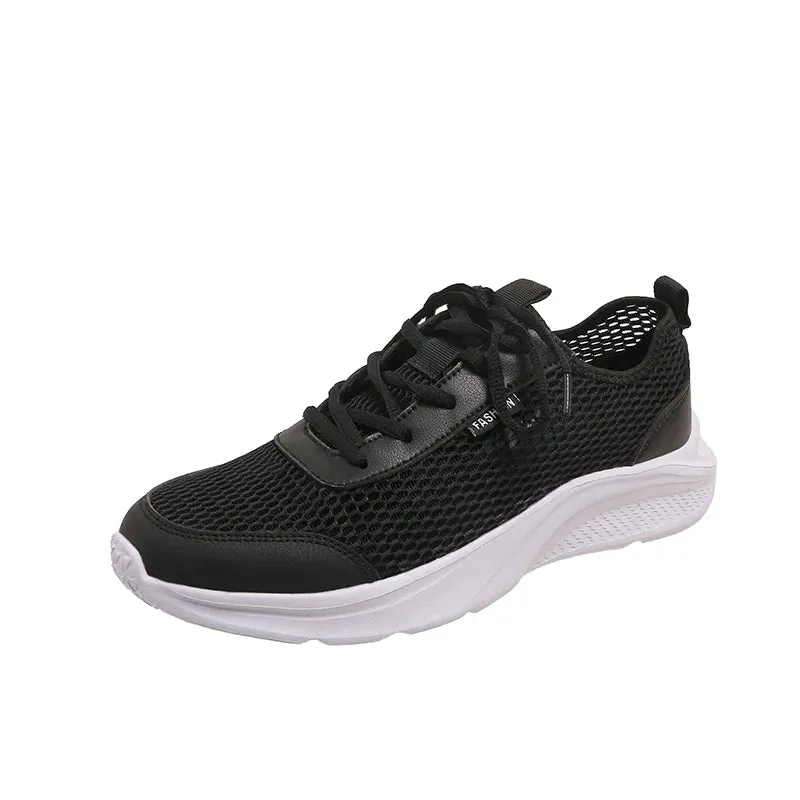 Amozae-2024 BKQU Men's Casual Style Sneakers Running Shoes Mesh Surface Refreshing Breathable Sole Wear-Resistant Non-Slip Stock