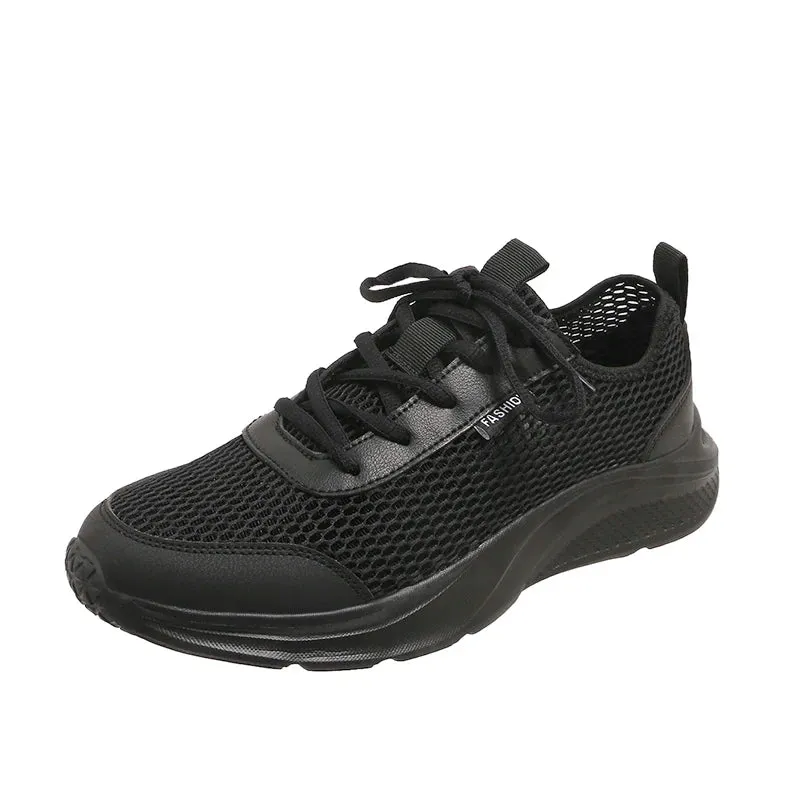 Amozae-2024 BKQU Men's Casual Style Sneakers Running Shoes Mesh Surface Refreshing Breathable Sole Wear-Resistant Non-Slip Stock