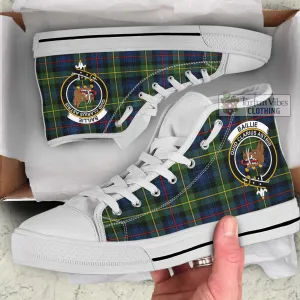 Baillie (Bailey) Tartan High Top Shoes with Family Crest