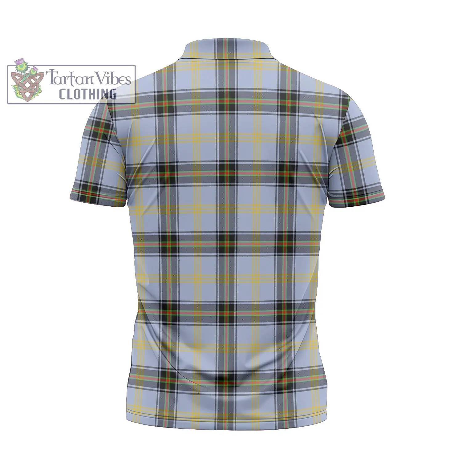 Bell Tartan Zipper Polo Shirt