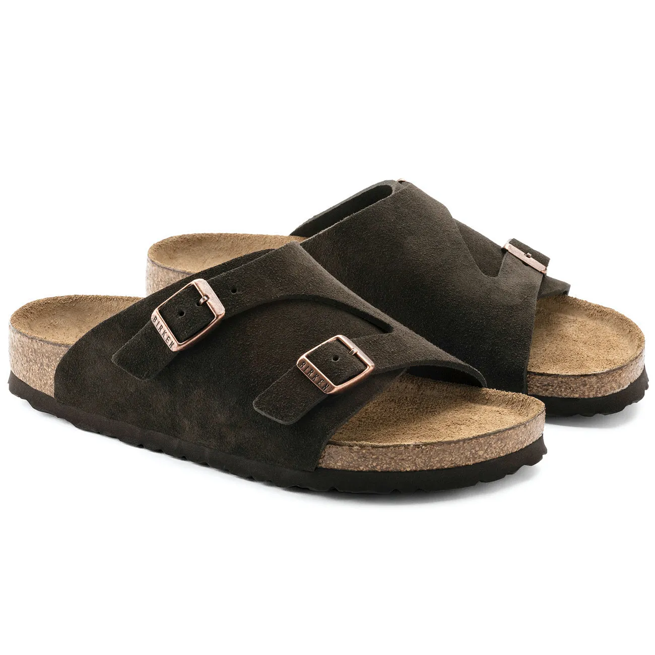 Birkenstock Classic Zurich Soft-Footbed Regular Fit Suede Mocca