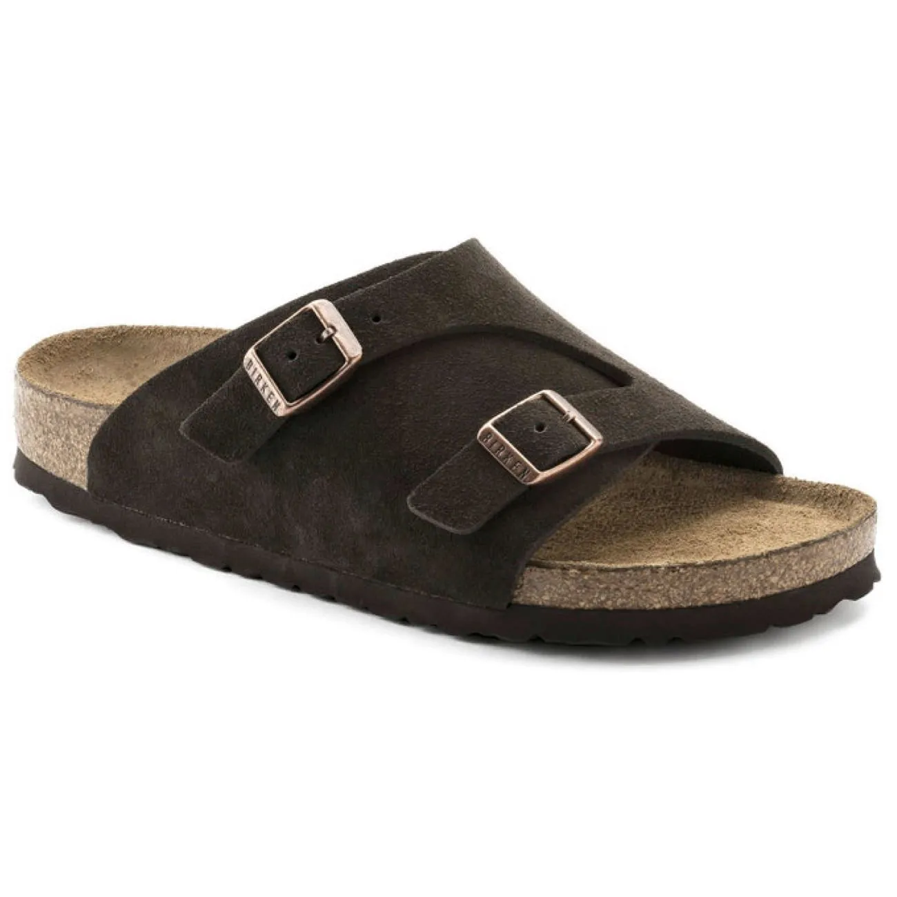 Birkenstock Classic Zurich Soft-Footbed Regular Fit Suede Mocca