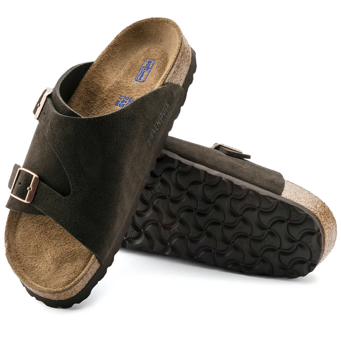 Birkenstock Classic Zurich Soft-Footbed Regular Fit Suede Mocca