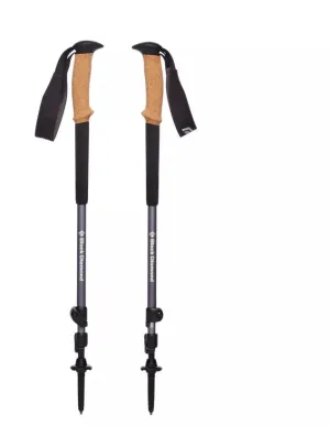 Black Diamond Trail Cork Granite Trekking Poles Black 140 Cm