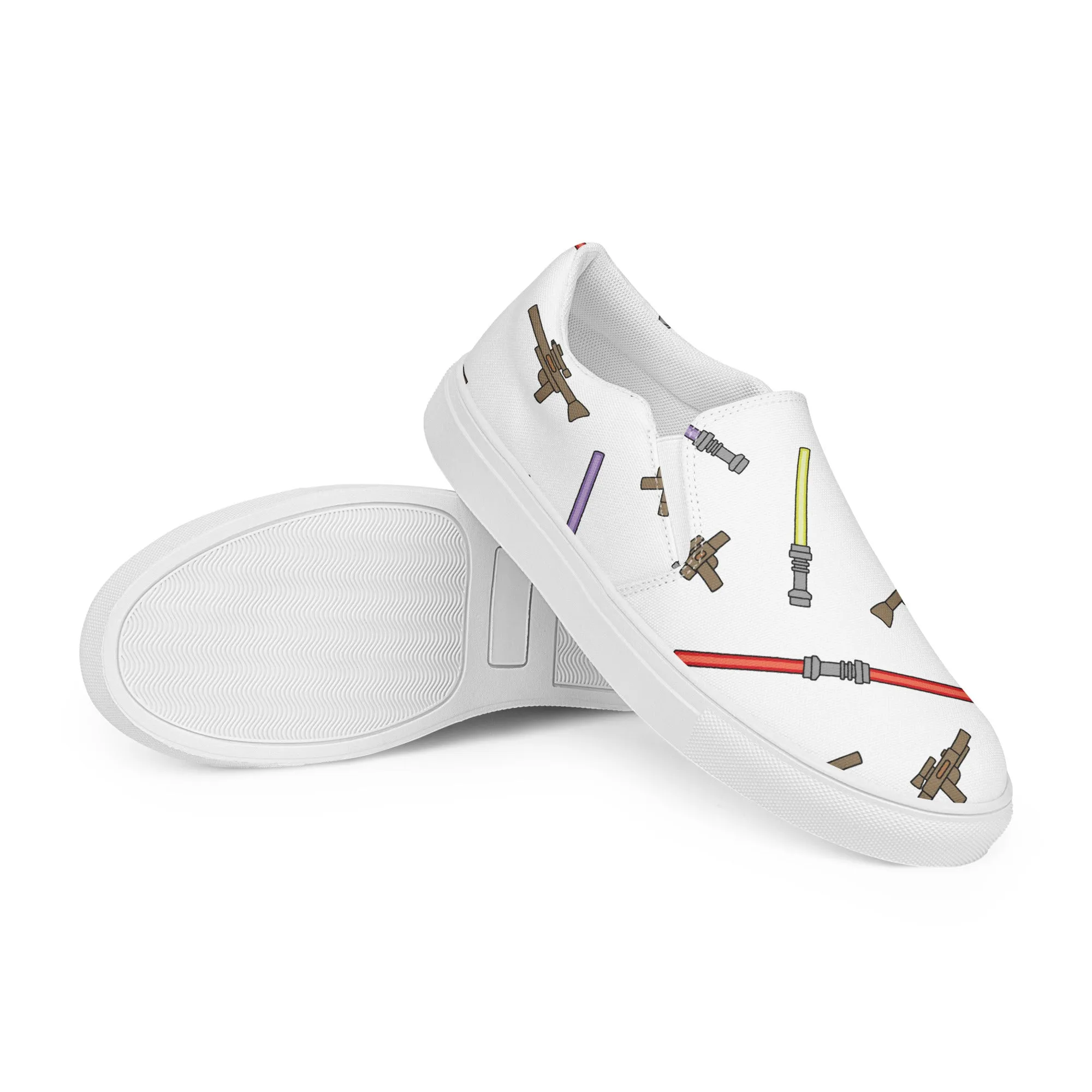 Blaster Weapon Men’s Slip On Canvas Shoes