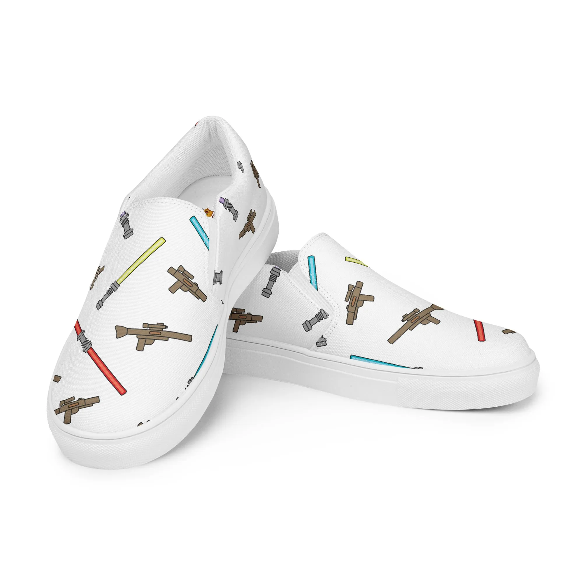 Blaster Weapon Men’s Slip On Canvas Shoes