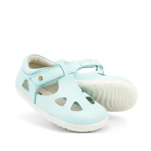 Bobux Step Up Zap II Closed Toe Sandal Mist Blue Quick Dry