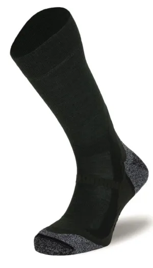 BRBL Kodiak Wool Ski Socks Hiking Trekking Run Camping Snow - Deep Green - XL