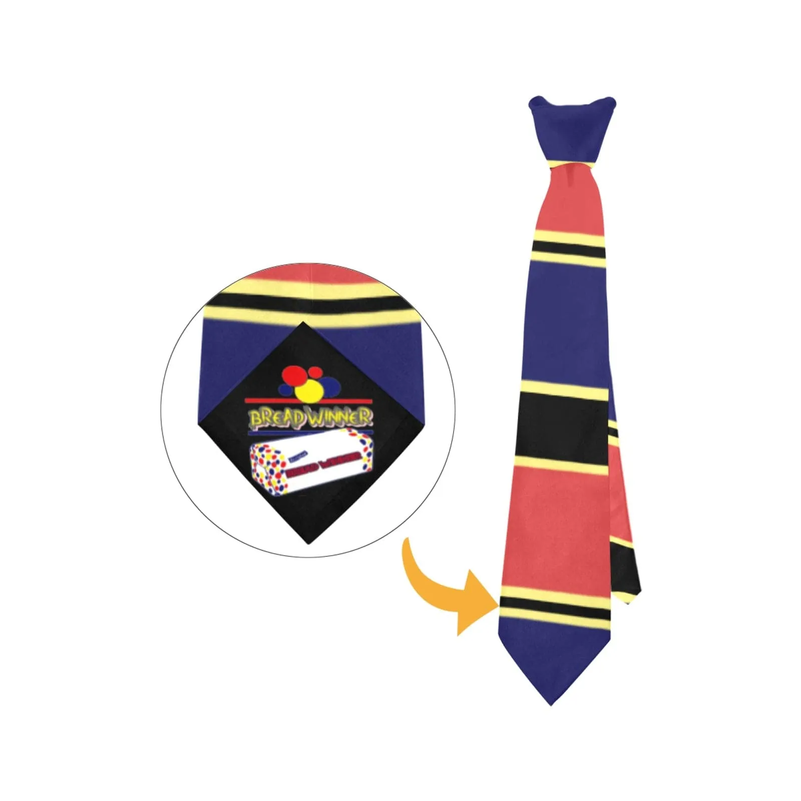 Bread Winner Hidden Message Necktie