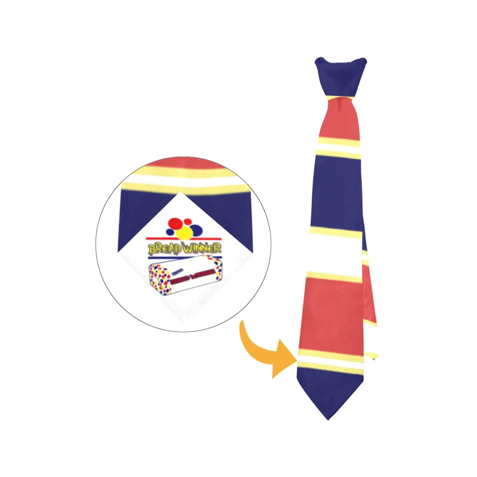 Bread Winner Hidden Message Necktie