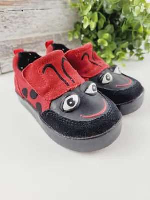 BUM KIDS LADYBUG SHOES SUEDE SIZE 6 CHILD PRE-LOVED