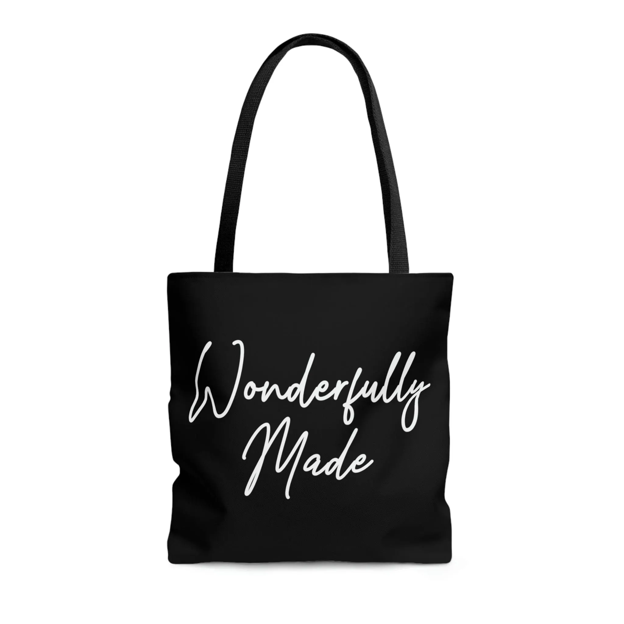 Canvas Tote Bag, Wonderfully Made, Affirmation Inspiration