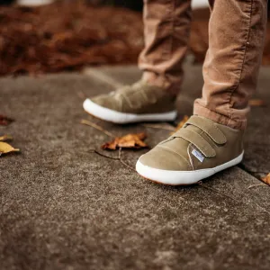 Casual Army Green Low Top {Premium Leather}