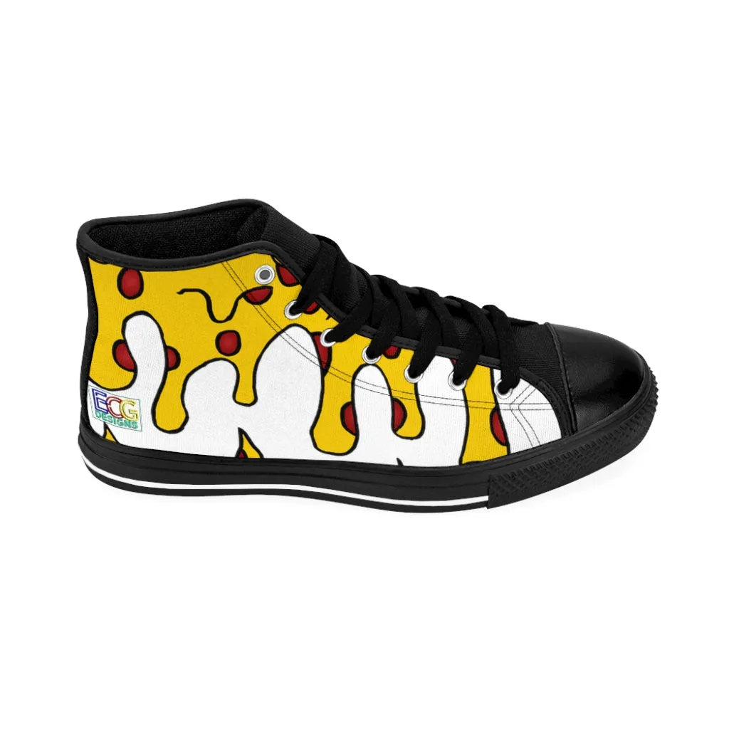 Cheesy Pizza Women's High-top Sneakers