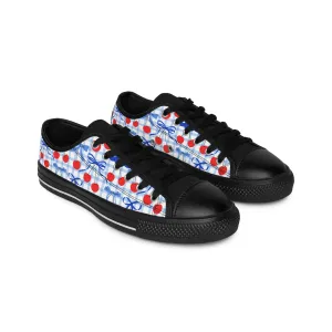 Cherry and Bows Men's Sneakers