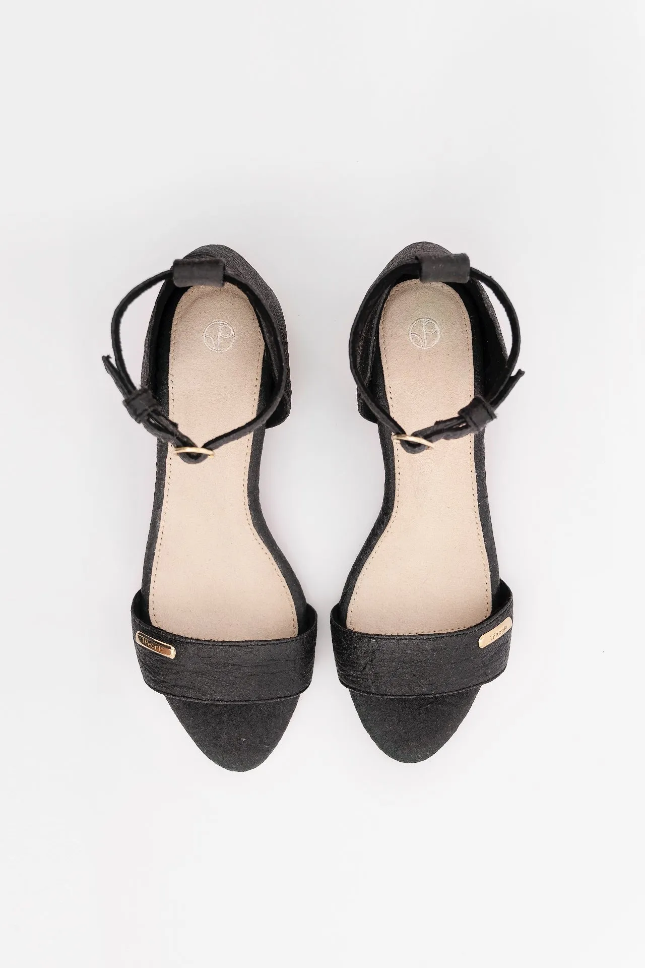 Chicago  - Ankle Strap Heels - Charcoal