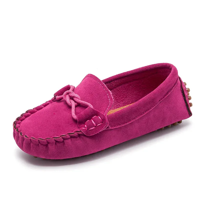 Children Girls Loafers Shoes Flat Comfortable Sneakers Baby Kids Casual Shoes Toddler Boys Slip-on Shoes Soft Bottom Solid Color