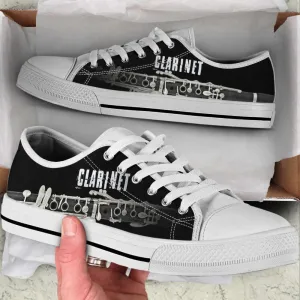 Clarinet My Passion Low Top Shoes, Canvas Shoes Design, Low Top Sneaker