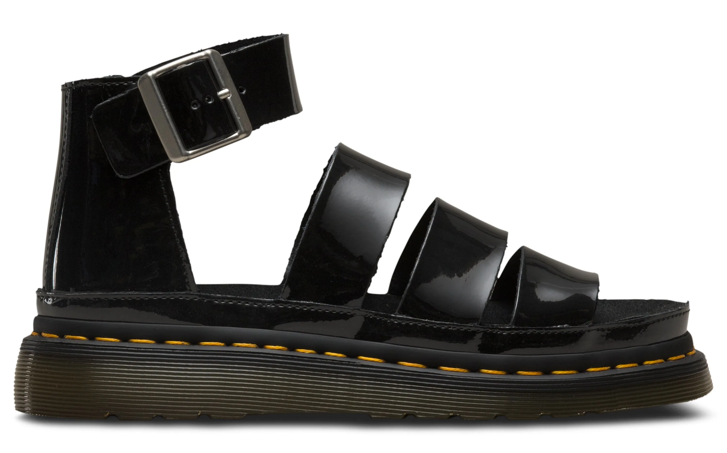 CLARISSA BLACK PATENT SANDAL