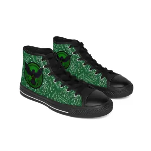 Crowgodshi Men's Green Colors High Tops