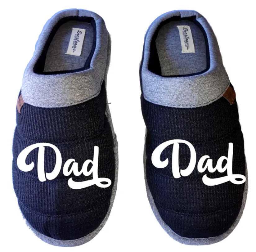 Dad DF by DEARFOAMS Men's Slippers / House Shoes slides dad father's day gift