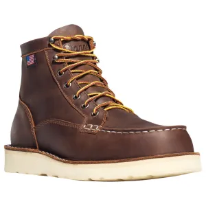 Danner Bull Run Moc Toe Wedge Work Boots for Men - Brown - 13M