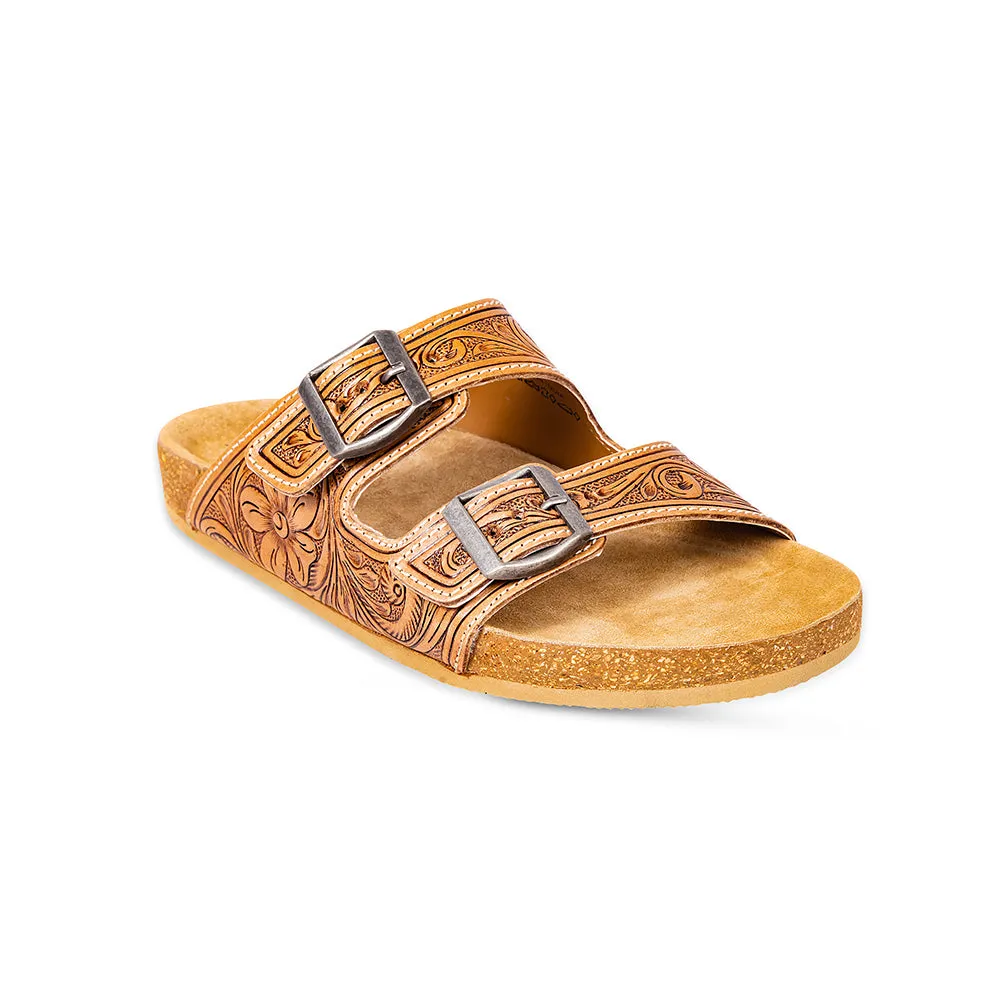 Darla Trail Hand-Tooled Sandals