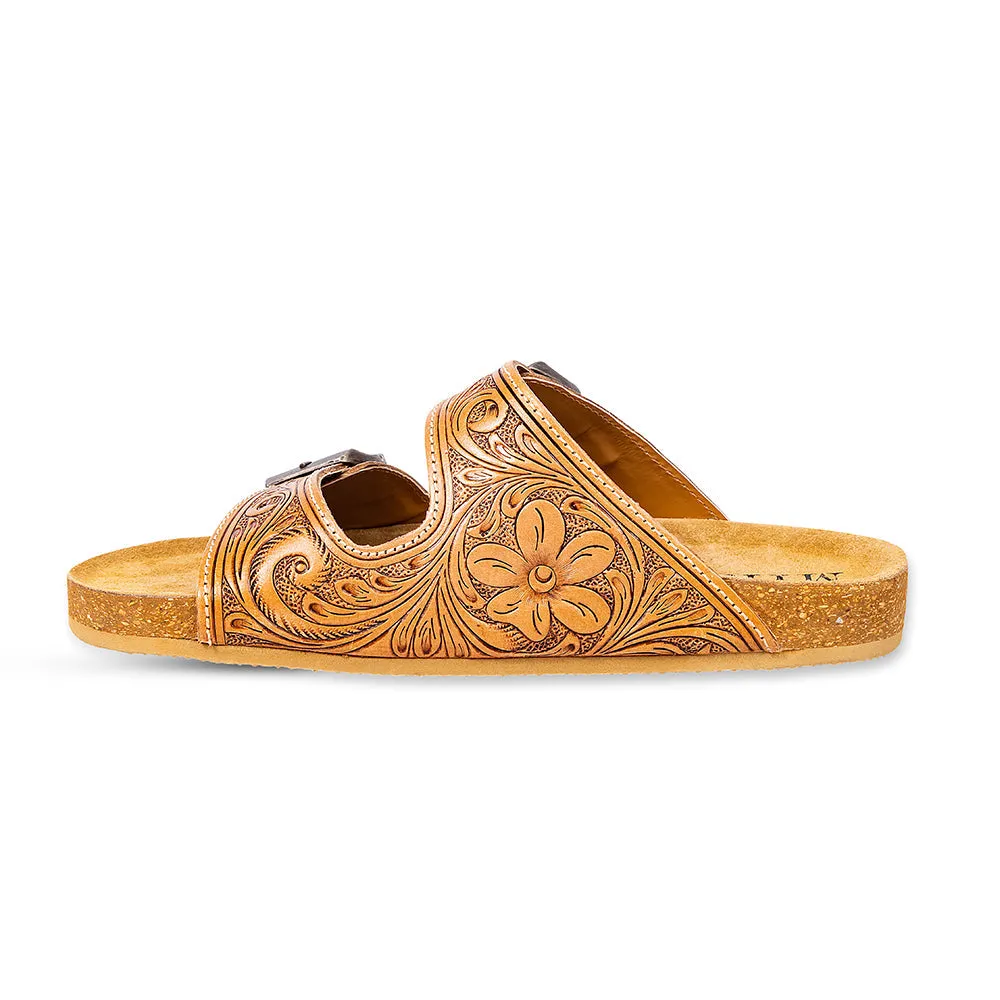 Darla Trail Hand-Tooled Sandals