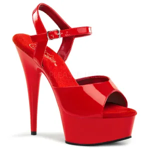 Delight-609 Red Platform Sandals