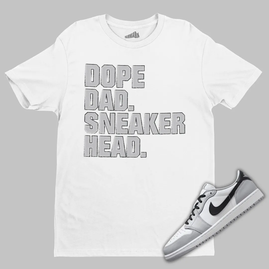 Dope Dad Sneakerhead T-Shirt Matching Air Jordan 1 Low OG Barons