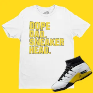 Dope Dad Sneakerhead T-Shirt Matching Air Jordan 17 Low Lightning