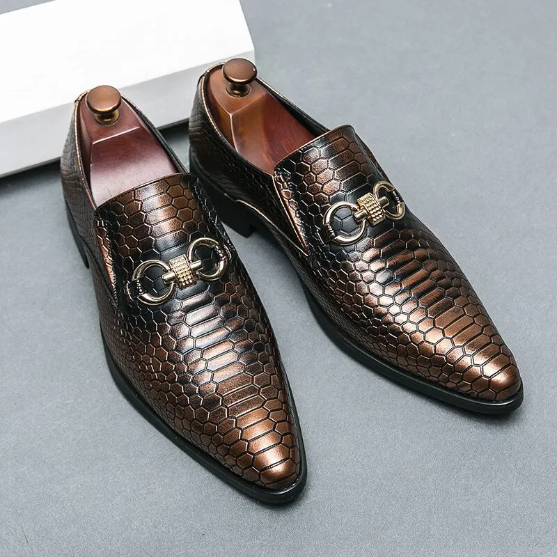 Double O-Ring Appliques Loafers