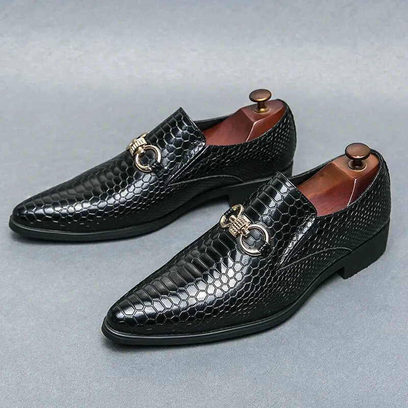 Double O-Ring Appliques Loafers