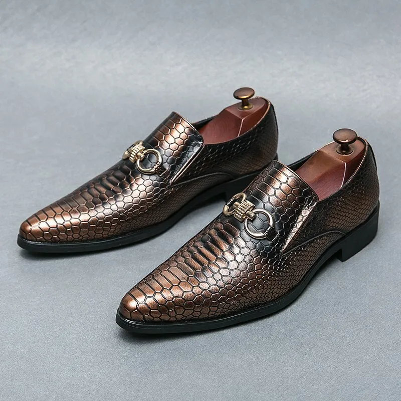 Double O-Ring Appliques Loafers