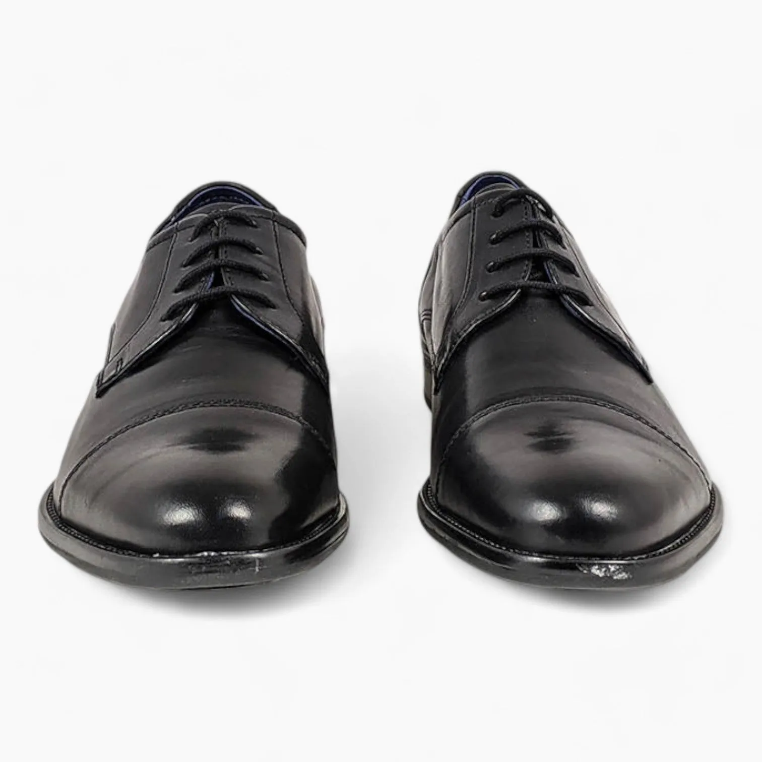 Dubarry Derek Black Dress Shoes – Classic Leather Formal Shoes with Toe Cap