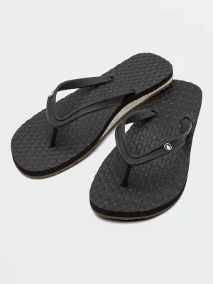 Eco Concourse Sandals - Black White