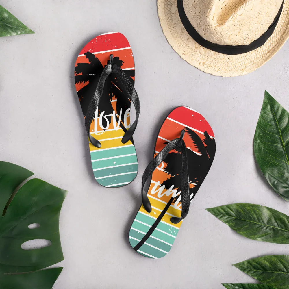 Flip-Flops Love summer / Fashion Flip flops / Summer outfits (Shipping from US & Latvia)