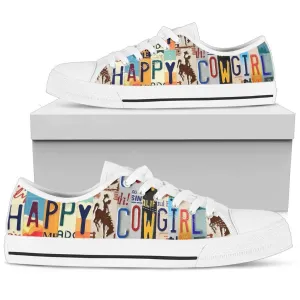 Happy Cowgirl Low Top Shoes