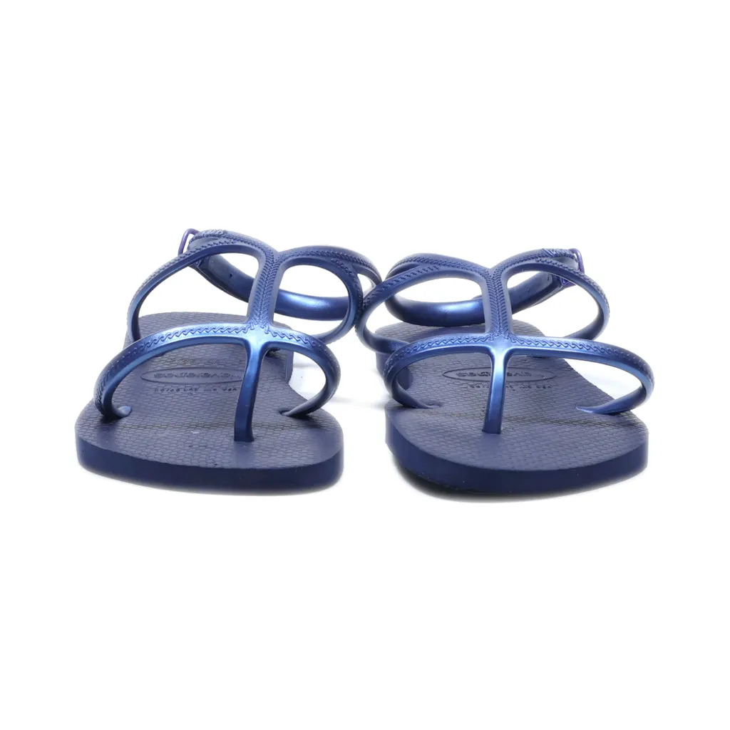 Havaianas Slippers Canvas Blue Colour For Men