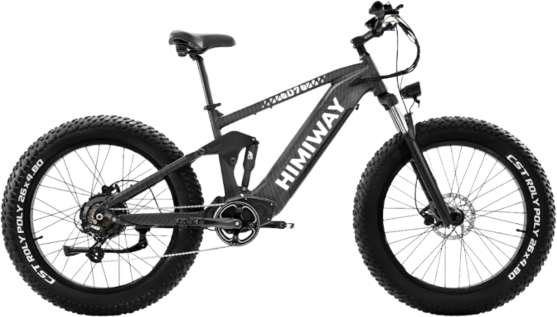 Himiway Cobra D7 Electric Bicycle 48V 1000W 20 MPH Full Suspension 26" Super Fat Tire New