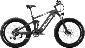 Himiway Cobra D7 Electric Bicycle 48V 1000W 20 MPH Full Suspension 26" Super Fat Tire New