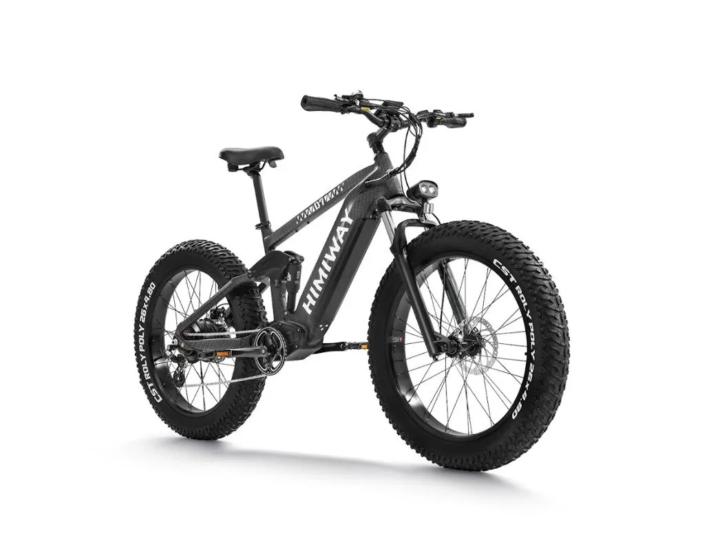 Himiway Cobra D7 Electric Bicycle 48V 1000W 20 MPH Full Suspension 26" Super Fat Tire New