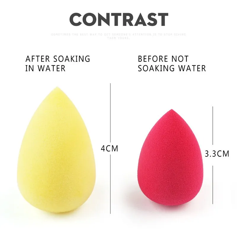 Hot 5/10pcs Makeup Foundation Sponge Cosmetic Puff Smooth Beauty Make Up Sponge Beauty Tools Waterdrop Puff High Elastic Charm