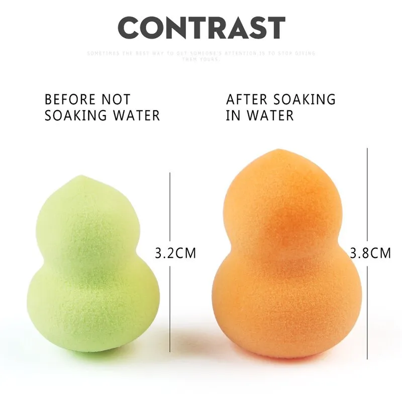 Hot 5/10pcs Makeup Foundation Sponge Cosmetic Puff Smooth Beauty Make Up Sponge Beauty Tools Waterdrop Puff High Elastic Charm