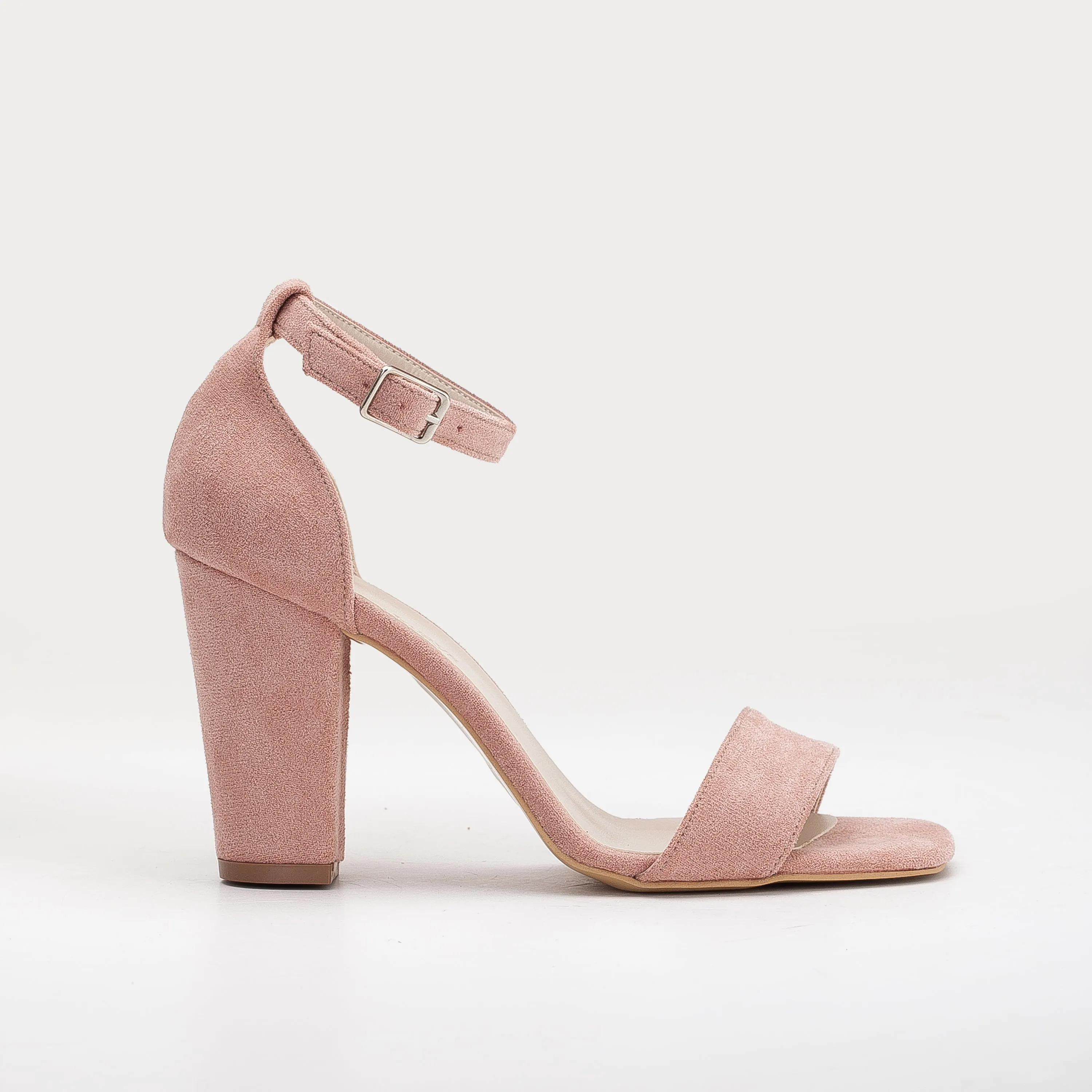 Jess - Dusty Pink Suede Sandals