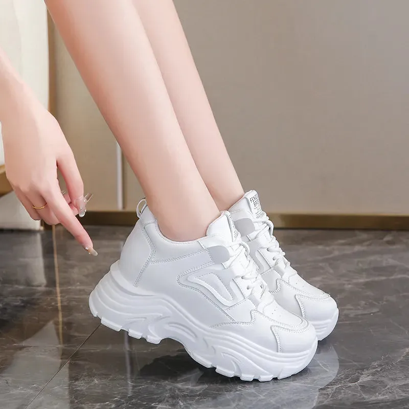 Joskaa 2024 New White Women's Sneakers Platform