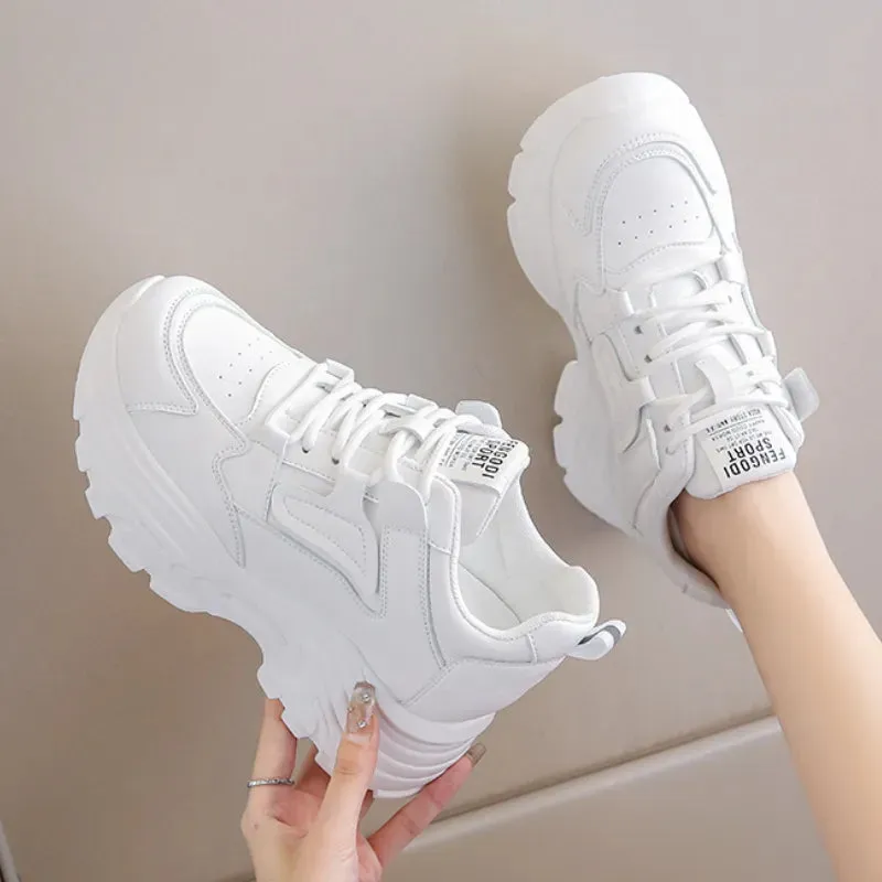 Joskaa 2024 New White Women's Sneakers Platform