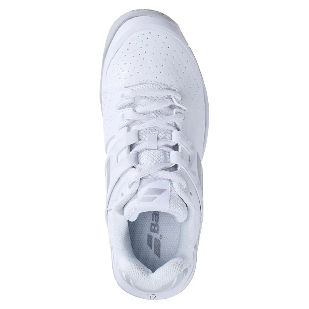 Juniors` Propulse AC Tennis Shoes White and Silver